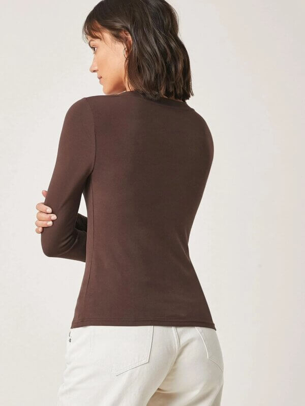 Solid V Neck Tee - Image 6
