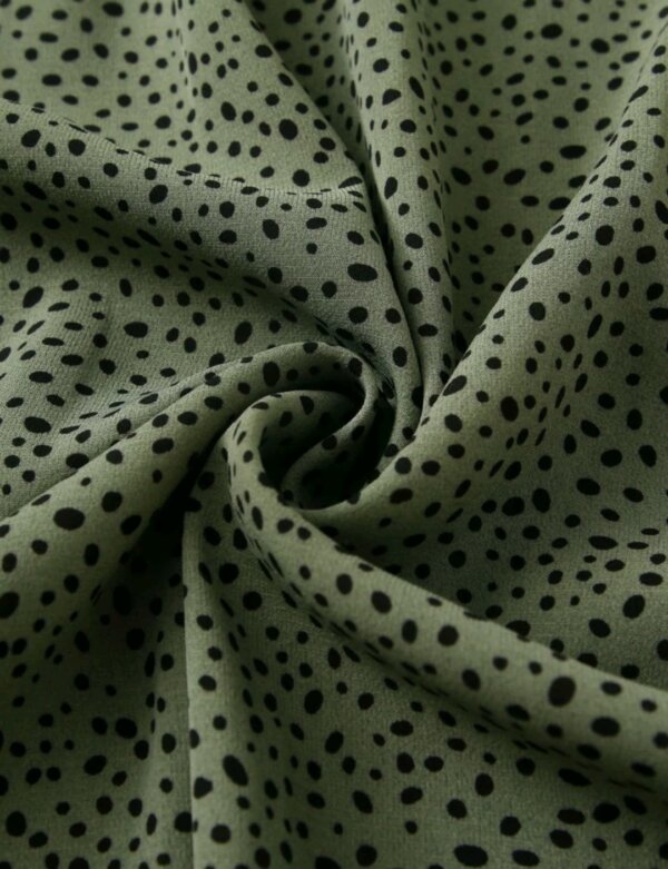 Dalmatian Print Flared Midi Skirt - Image 3