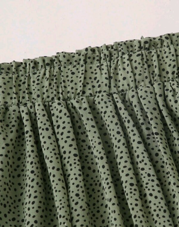 Dalmatian Print Flared Midi Skirt - Image 4