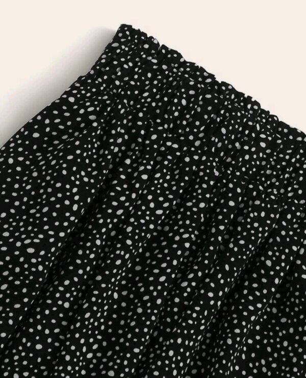 Dalmatian Print Flared Midi Skirt - Image 6