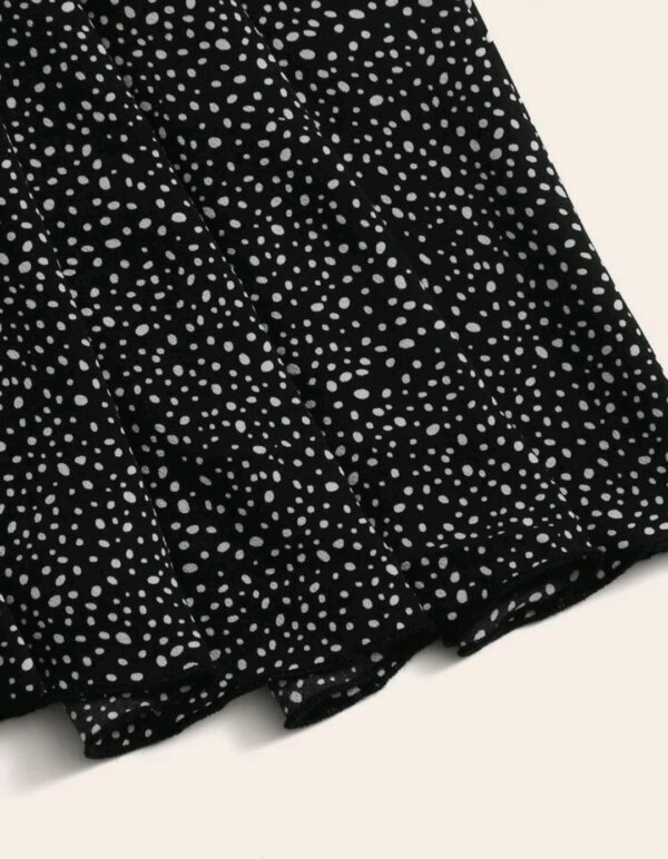 Dalmatian Print Flared Midi Skirt - Image 7