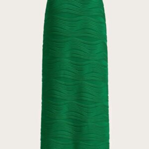 High Waist Textrured Skirt