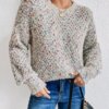 Space Dye Bishop Sleeve Jumper - Image 2