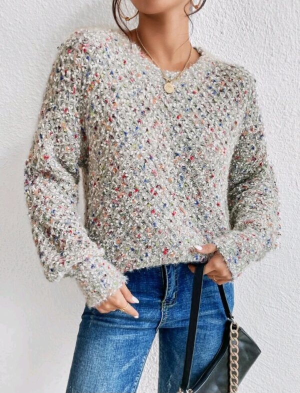 Space Dye Bishop Sleeve Jumper - Image 2