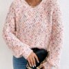 Space Dye Bishop Sleeve Jumper - Image 4