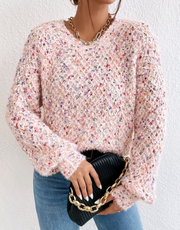Space Dye Bishop Sleeve Jumper - Image 4