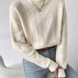 Unity Cable Knit Drop Shoulder Jumper