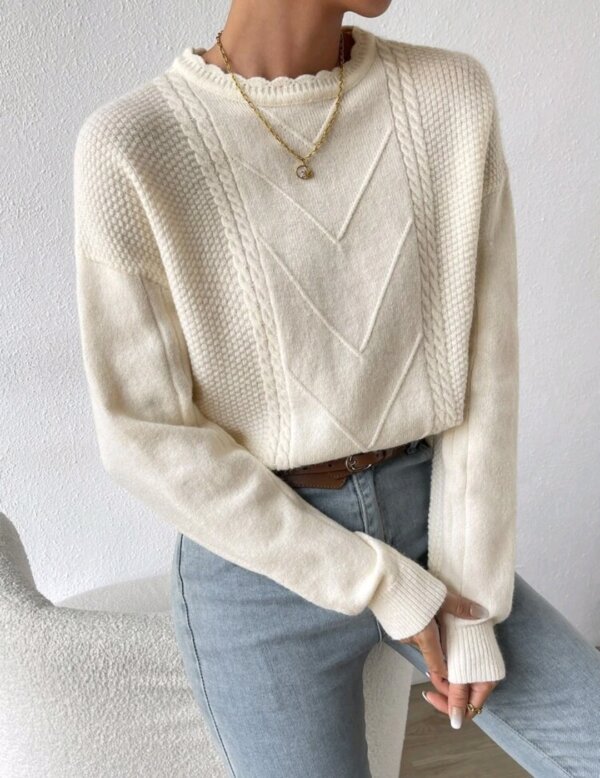 Unity Cable Knit Drop Shoulder Jumper